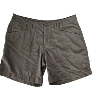 NWT The North Face Horizon Becca Shorts 6R Gray/Olive Hiking Outdoor Camping